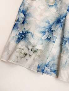 Falda de línea A versátil y elegante con diseño floral calado, nueva llegada del verano 2026 - Multicolor - Ver 6