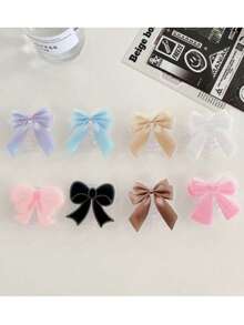 Bow Ribbon Design Phone Holder, Compatible With Apple, And Other Brand Tablets, Expandable And Foldable, Compatible With Apple And Android Phones, Ideal Gift For Birthday, Family Or Friends - Multicolor - View 3
