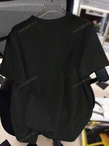 Men's Halloween Costume. Fashionable Casual Cotton T-Shirt For Women. Men's T-Shirt. Twilight Y2K T-Shirt Shirt. - 黑色 - 查看 2