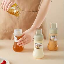 1/2pcs Squeezable Sauce Bottles, Suitable For Salad, Ketchup, Honey, Jam, Material, Kitchen Squeeze Sauce Bottle, Oyster Sauce Dispenser - Multicolor - View 7