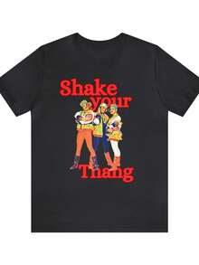 Salt N' Pepa Shake Your Thang Unisex Short-Sleeved T-Shirt, A Short-Sleeved Garment Suitable For Home, Daily Wear, Parties And Travel - Perfect As A Gift For Friends Or Family. - 黑色 - 查看 6