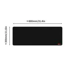 Tấm lót chuột cỡ lớn Lenovo 800*300*4mm với đế cao su chống trượt, viền may chắc chắn, thích hợp cho bàn phím, laptop, văn phòng và bàn làm việc. - Xem 12