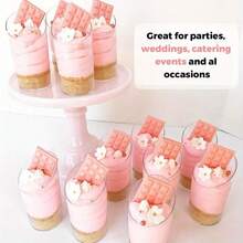 Slanted Rim Round Cups, Mousse Cups, Pudding Cups, Dessert Cups, Suitable For Weddings, Holidays, Parties, Reusable, Hand Wash Only, Suitable For Various Occasions - Birthday, BBQ, Wedding, Dinner Party, Valentine's Day - Multicolor - View 7