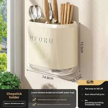 Soporte para cuchillos, estante de almacenamiento de cocina multifuncional, soporte para utensilios, bloque de cuchillos, estante para cubiertos de drenaje, estante organizador para cuchara y tenedor - 4 piezas - Ver 6