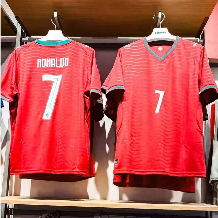 2026 F IFA World Cup Portugal #7 C Ristiano Ronaldo Jersey – Home, Short Sleeve, Fan Version - 紅色 - 查看 1