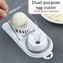 Multifunctional Egg Slicer, Suitable For Boiled Eggs, 2-In-1 Cutting/Slicing/Dicing, Kitchen Tool - Multicolor - View 3