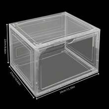 12PCS Stackable Shoe Storage Boxes - Durable Clear Display Cases - Default - View 2