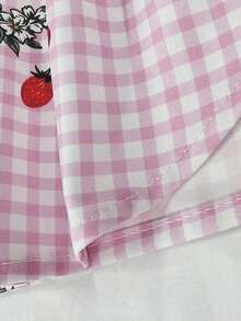 Blusa de mujer, estampado de rayas de fresa, diseño fresco y ligero, camisa estilo Ins, blusas de mujer holgadas de manga larga casual de doble uso, regalo para la mejor amiga y la novia, otoño/invierno, graduación, maestras, vuelta al cole - Multicolor 4 - Ver 4