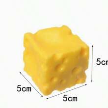 Pale Yellow Cheese Coconut Oil Cream Cheese Squishy – Soft Dough Texture With Creamy Filling, Silent Squeeze Stress Relief Toy For Desk Focus & Mindful Breaks – 2025 Trending Sensory Gadget For Adults 5cm - Màu vàng - Xem 2