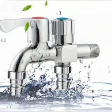Stainless Steel Faucet With Copper Core, Suitable For Home Kitchen, Balcony, Bathroom, Toilet, RV Water Heater, RV, Outdoor Patio, Kitchen And More. The Bathroom Accessories Are Wall-Mounted With A Polished Surface. - Multicolor - View 12