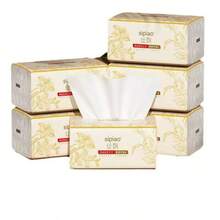 6 Packs Facial Tissue Paper, Suitable For Daily Hand Wiping, Face Cleansing, And Dining Table Use. 5-Ply Thick Design, Soft And Skin-Friendly Texture, Durable When Wet, No Shedding. - Paper Napkin - View 9