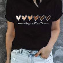 Women's Retro-Style Short-Sleeved T-Shirt With City Name Prints. Single Garment, Not A 3-Piece Set. 1 Piece/Set Of Short-Sleeved T-Shirts Suitable For Streetwear. Oversized Crew Neck Top For Daily Outings, Camping, Concerts, Hip-Hop, Rock, And Rap Events. Soft To The Touch, Comfortable, And Versatile. Choose Your Style. Ideal For Easter And Holy Week. - 黑色 - 查看 2