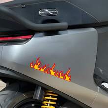Flame Motorcycle Stickers, Waterproof Vinyl Decals Suitable For Bicycles, Cars, Helmets, Fuel Tanks - Decorative Stickers - View 4