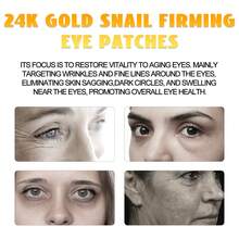 Mascarilla Reafirmante para Ojos con Oro de 24k, Mejora las Arrugas y Líneas de Lágrima, Reafirma y Eleva la Piel Alrededor de los Ojos, Hidrata. - 1 - Ver 4