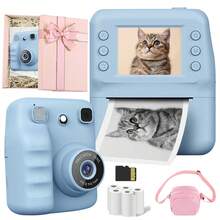 Children's Instant Print Digital Camera, Suitable For Men, Women And Children - HD Selfie Camera, Built-In More Filters, Paper Roll - Portable Mini Printer, Suitable For Easter, World Cup, Travel, Valentine's Day, Christmas, Birthday, 1300mAh Rechargeable Battery - Multicolor - View 16