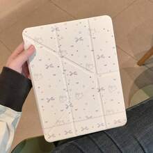 适用于第十代平板电脑的保护套，磁吸式闭合，带笔槽，高透明亚克力背板，智能睡眠/唤醒功能，多折叠支架，全方位保护，兼容 iPad A16、第十一代平板电脑、第八代 10.2 英寸、第九代 10.2 英寸、Air 11、Air 11 (M4)、Air 11 (M3)、Air 11、Pro 11（2020/2021/2022） - 無色 - 查看 2