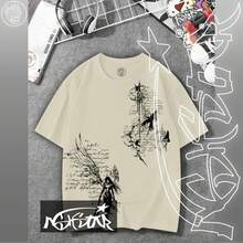 Premium 100% Cotton ASHSTAR "Gothic Witch" T-Shirt - 香檳色 - 查看 1