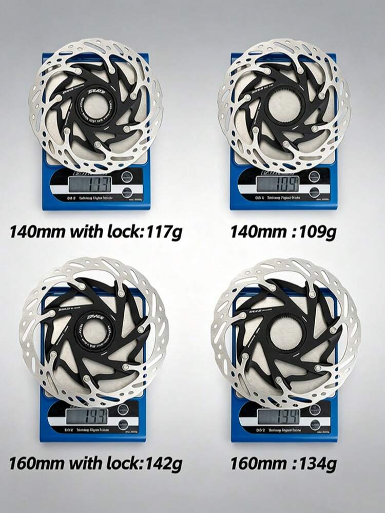 ディスクブレーキローター 140mm 160mm セット ZRACE RT-RX センターロック ディスクブレーキローター 超軽量 高放熱