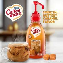 Nestle' Nestle Coffee Mate Coffee Creamer, French Vanilla, Concentrated Liquid Pump Bottle, Non Dairy, No Refrigeration, 50.7 Fl Oz (Pack Of 2) - Caramel - View 2