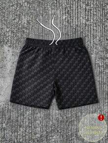 Men's Statement Print Shorts Fashion Designer Patterned Casual Daily Wear Shorts - 彩色 - 查看 1