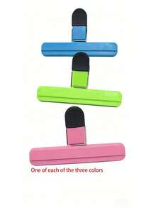 6pcs/3pcs/1pc Potato Chip Sealing Clips, Portable Large Potato Chip Sealing Clips, Available In Multiple Sizes, Upgraded Wide Food Bag Sealing Clips, Heavy Duty Sealing Clip Tool, Kitchen Storage Accessory - Multicolor - View 10