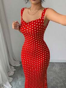 asdElenzga Vestido de verano elegante y vintage de mujer con estilo francés, con lunares, espalda descubierta, bloques de color, lazo y cola de pez, adecuado para citas y fiestas, atuendo grácil y encantadorasd SCOM - Multicolor - Ver 5