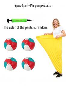 10/6/1pc Outdoor Campus Parent-Child Fun Interactive Game Pants - Multicolor - View 14