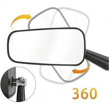 Spion Samping/Spion Belakang Sepeda Motor Universal, Kawasaki, Suzuki, Aprilia, Sepeda Motor Jalanan, Cruiser, Skuter, 8mm/10mm - Kaca spion #4 - View 4