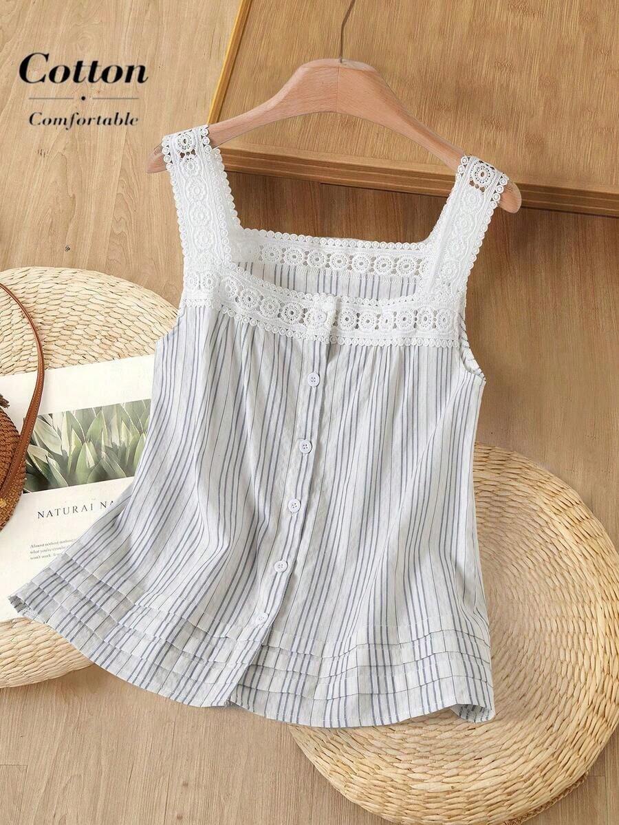 Blusa casual, cómoda y elegante de color azul marino para primavera y verano - Multicolor - Ver 1