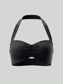 UONNOU Bộ đồ thể thao nữ 2 món, áo bra thể thao crop top dây mảnh hở lưng gợi cảm & quần short cạp cao định hình, phù hợp cho yoga, gym, chạy bộ, tập luyện, mặc thường ngày phong cách casual, mùa xuân/hè - màu đen - Xem 7