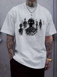 playeras de hombre ropa de hombre camiseta hombre casual manga corta cuello redondo ideal verano primavera actividades al aire libre nacional envio - Negro - Ver 8