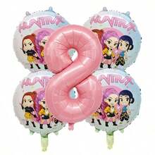 Hasbro Balon Angka Pink Bertema Anime Witch Hunter, Cocok untuk Dekorasi Pesta Ulang Tahun, Dekorasi Pesta Bertema - Seperti yang ditunjukkan pada gambar. - View 13