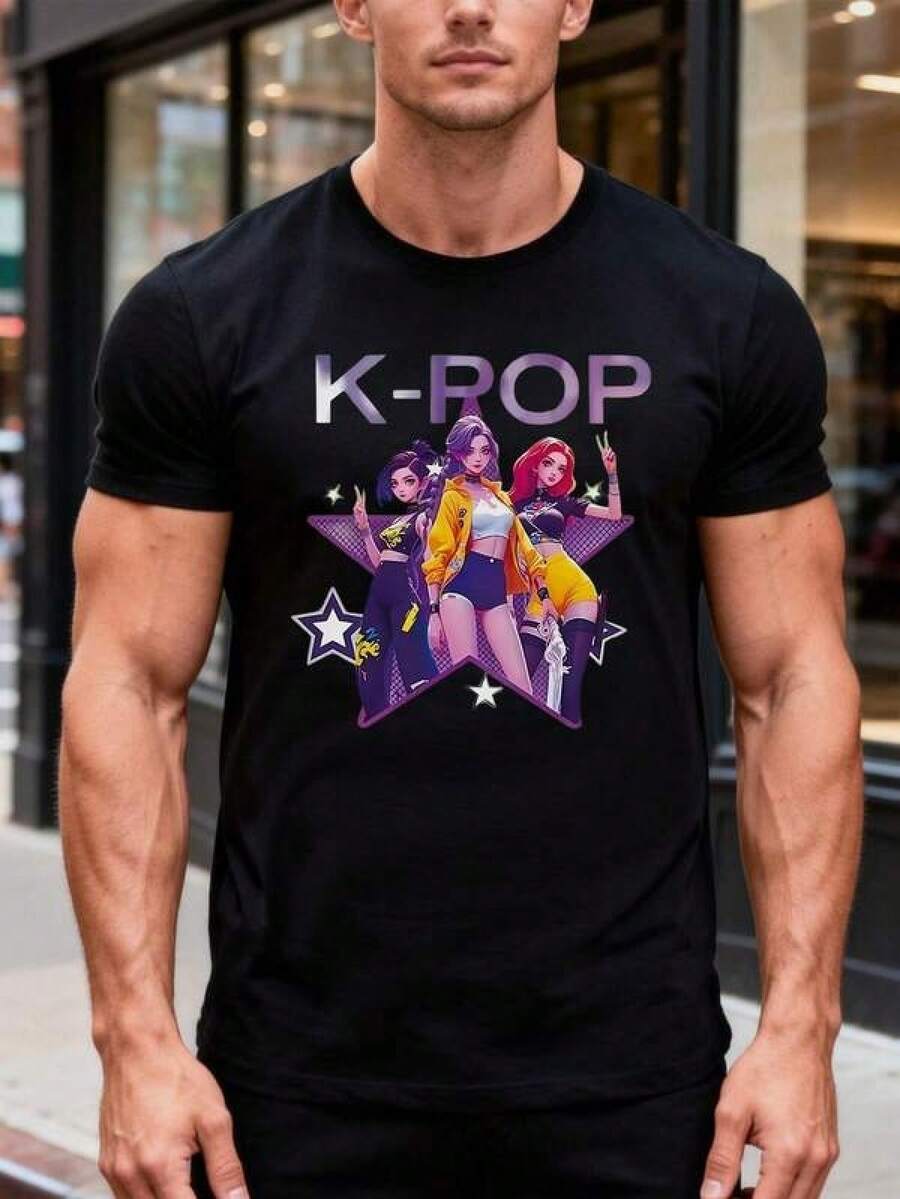 Camiseta unisex de algodón puroEleganteTeeparaHombresCon características destacadasaGráficodeaK-PopChicaGrupo,PerfectoparaTodos los díasUso,MúsicaFestivales,InformalReuniones,YFin de semanaSalidas, camisetasdemujertopsdemujerblusascasualesparadamablusasparamujerblusascasualesparaDama, VeranoEstilo,Vacaciones&Salidas, LigeroTranspirableTela, EstándarAjusteTodosTemporadaDesgaste,Soft 129% Cotton Short Sleeve Tee, Loose Casual Fit For Women Teen Girls, Skin Friendly Breathable Fabric For Daily Street School Dating Holiday Vacation Outdoor Party All Season Casual WearRopa De Mujer Ropa De Mujer De Uso Diario Blusas, Camisas Y Camisetas De Mujer Camisetas De Mujer Ropa Deportiva Basicos Mujer Short Playeras Para Hombre - Negro - Ver 1