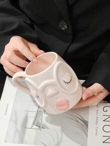 Cốc sứ hình mặt cười dễ thương màu hồng, cốc nước sứ dung tích lớn, cốc cà phê văn phòng, cốc sữa ăn sáng, cốc nữ tính đáng yêu, cốc học sinh, cốc nước ép, cốc trà sữa, quà sinh nhật, quà tặng ngày lễ - Nhiều màu - Xem 8