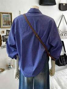 Blusa de mujer, estampado de rayas de fresa, diseño fresco y ligero, camisa estilo Ins, blusas de mujer holgadas de manga larga casual de doble uso, regalo para la mejor amiga y la novia, otoño/invierno, graduación, maestras, vuelta al cole - Multicolor 9 - Ver 2
