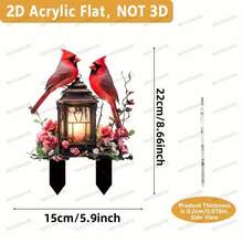 Estacas acrílicas planas para césped, ideales para comercio exterior, adecuadas para decoraciones de cumpleaños, fiestas y patios. - 11 - Ver 31