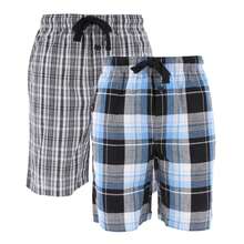 Fruit Of The Loom Men's Big & Tall Broadcloth Cotton Pajama Shorts 2-Pack, Available In Black, Navy,  2X, 3X, 4X Cotton Pajama Bottoms - 黑色 - 查看 1