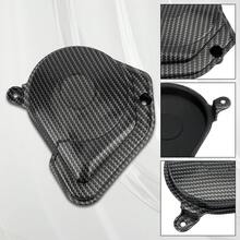 Motorcycle Engine Case Guard Cover Gearbox Cover Carbon Fiber Pattern Replacement For Talaria Sting MX3 MX4 MX5 E-Bike Enduro Motocross Tuning Part - A - View 3