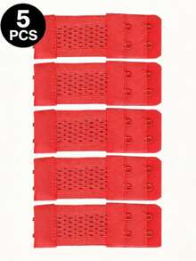 5pcs Double-Row Two-Button Bra Extender Hooks, Lingerie Back Extension Accessories - Multicolor - View 14