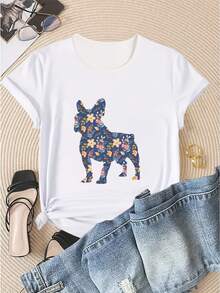 Dam-T-shirts - Vitt - Visa 1