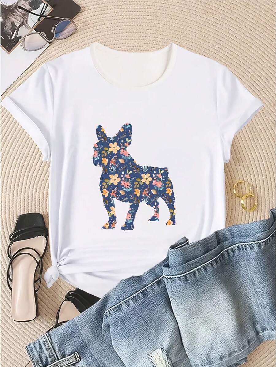 Dam-T-shirts - Vitt - Visa 1
