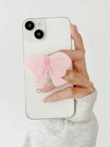 Bow Ribbon Design Phone Holder, Compatible With Apple, And Other Brand Tablets, Expandable And Foldable, Compatible With Apple And Android Phones, Ideal Gift For Birthday, Family Or Friends - Multicolor - View 7