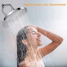 6 Inch Shower Head High Pressure Waterfall Bathroom Showerhead Adjustable Angles - B - View 4