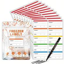 150pcs Colorful Refrigerator Labels, Food Storage Labels Stickers, Removable Fridge Stickers Suitable For Food Containers, Kitchen Freezer Meal Labels - 1 Set / 150 Pieces - View 9
