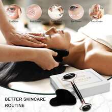 Summer Glow Facial Roller, Gua Sha & Ice Globe Set – Cooling Face Massage Kit For Sculpting, Depuffing & Skin Refreshing - Multicolor - View 8