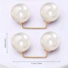 2/4 piezas Clips de dobladillo de mezclilla, bloqueador de luz del pecho, botones de cinturón de cintura, clips antiarrastre para zapatos, ajustador de longitud de pantalones - Multicolor - Ver 4