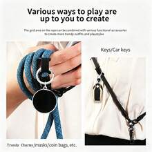 Adjustable Polyester Long Phone Lanyard Strap - Detachable Shoulder Strap With Hook, Suitable For Outdoor Sports, Travel And Daily Use - Anti-Lost Shoulder Chain, Sports Accessory | Adjustable Strap | Durable Polyester, Phone Lanyard - MultiWarna - View 3