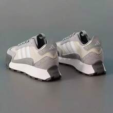 Adidas Giày chạy bộ đế dày, êm ái FUTRO mới dành cho nam và nữ - Màu be/xám - Xem 7