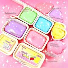 1pc, 4 Dopamine Color Variations - Extra Large Box Dual-Tone Squishy Toy - Extra Soft & Removable, Premium Material, Vibrant Colors, Stress Relief, Holiday/Birthday/Eid Gift, Freebie - Multicolor - View 7