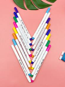 2pcs/Pack Air-Erasable Sewing Marking Pens, 7 Colors Available, Made With Fabric-Specific Fading Ink. Markings Naturally Fade Over Time After Positioning, Leaving No Residue. Suitable For Sewing Pattern Making, Embroidery Positioning, Quilting Line Drawing And Handmade DIY - Air-disappearing Pen - View 6